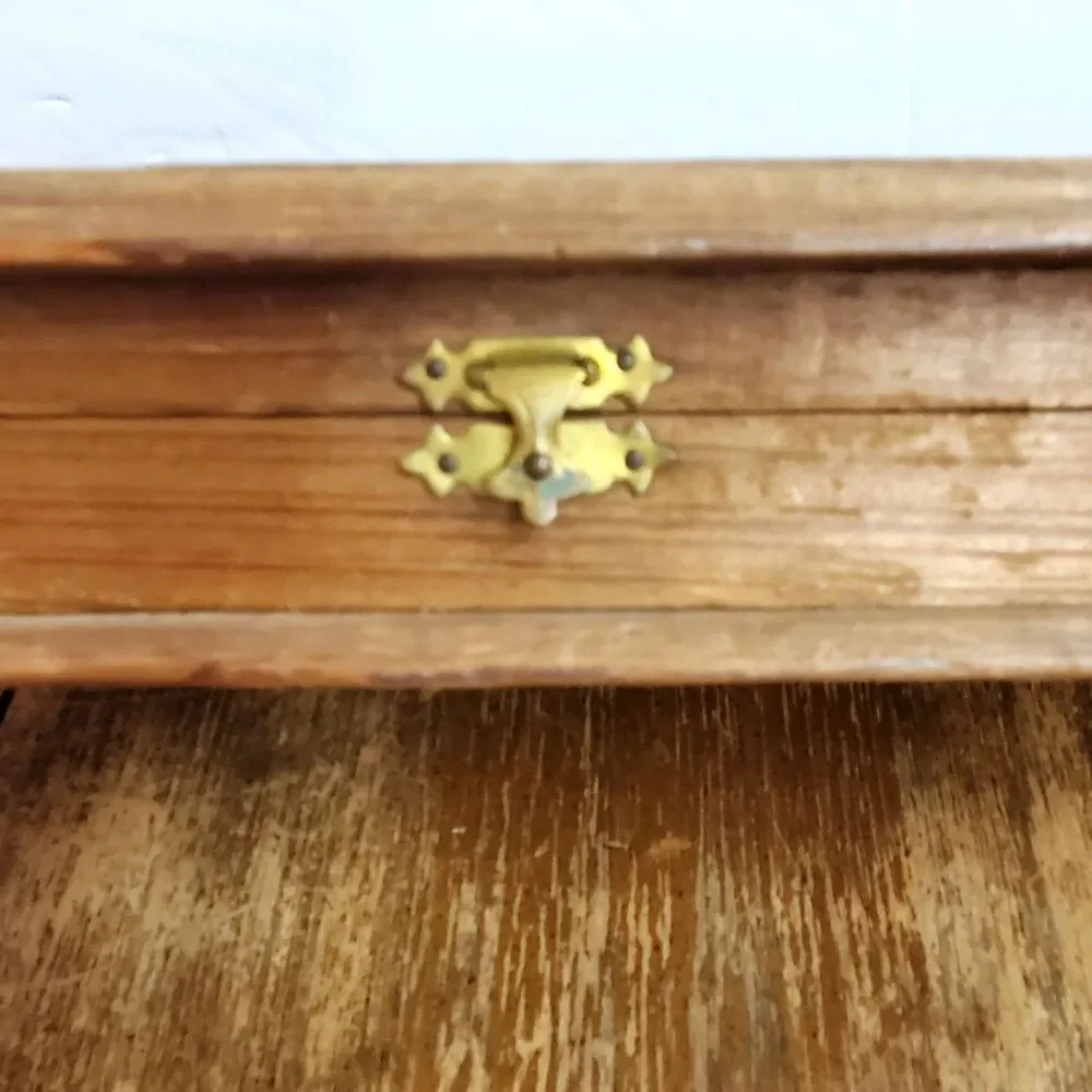 Vintage Johnston's Candies Wooden Chocolate Box Antique Advertising Decor